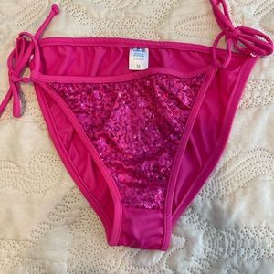 Venus hot pink sequenced bikini bottoms size 12